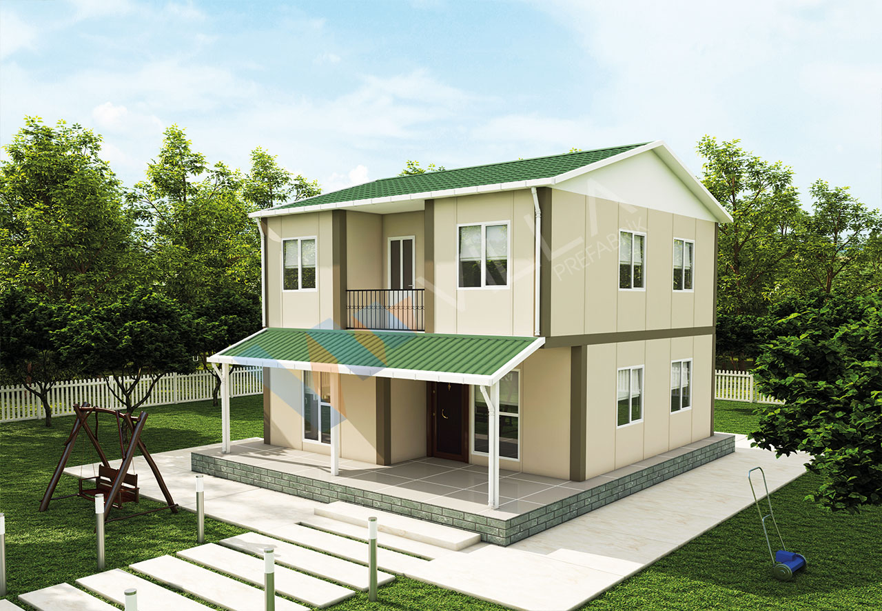 Double Storey Prefabricated House 131 m²