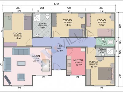 Prefabricated House 129 m²
