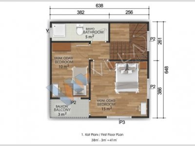 Double Storey Prefabricated House 82 m²